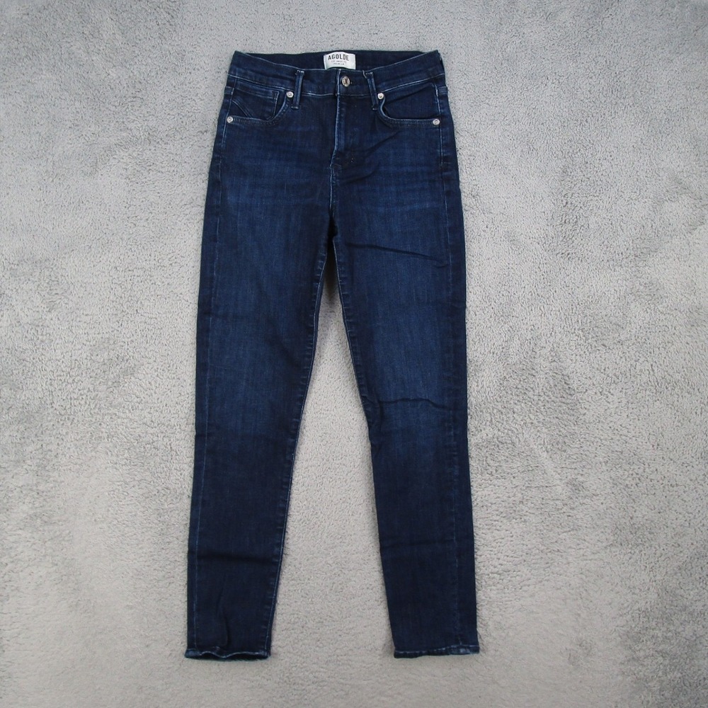 AGOLDE Sophie High Rise Skinny Jeans Dark Indigo Blue Wash A018-835 Size 25